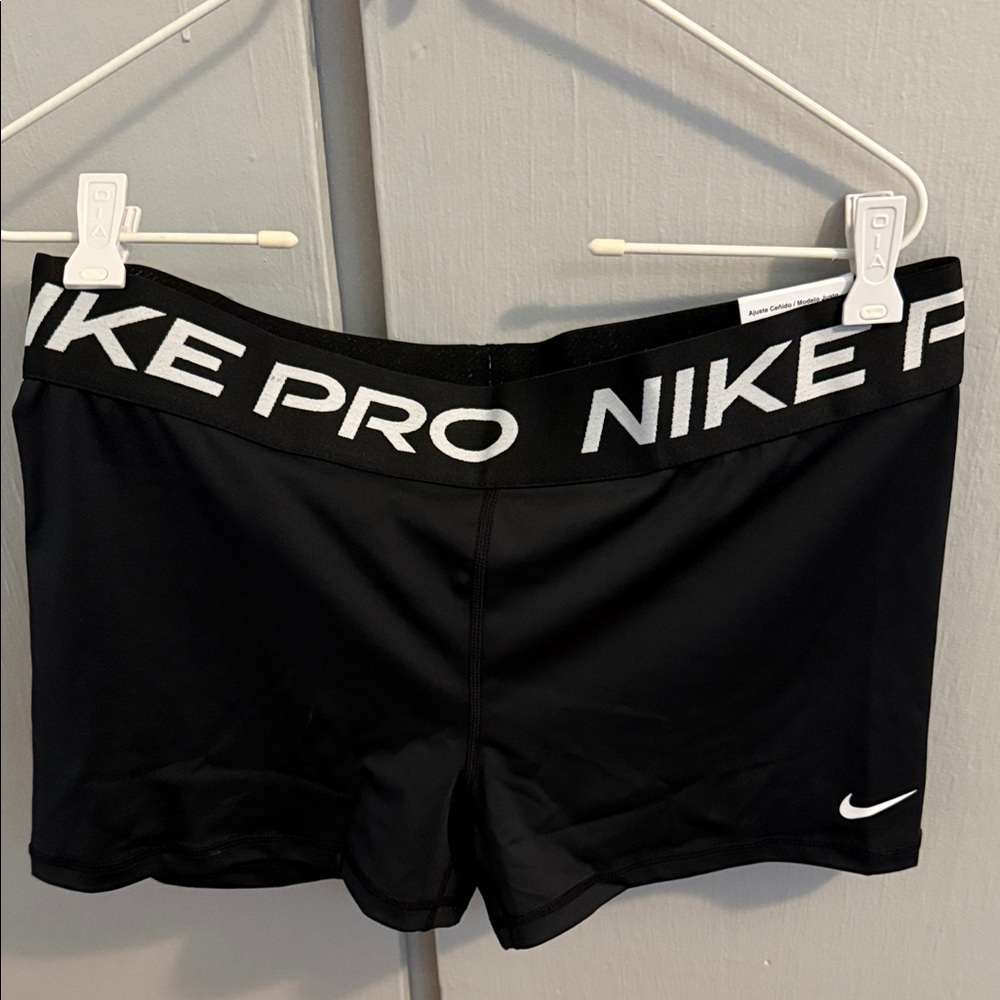 Nike Black Shorts with White Logo